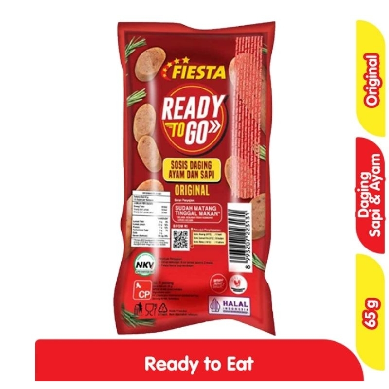 

Fiesta Ready To Go Sosis Ayam Dan Sapi Original 65 g