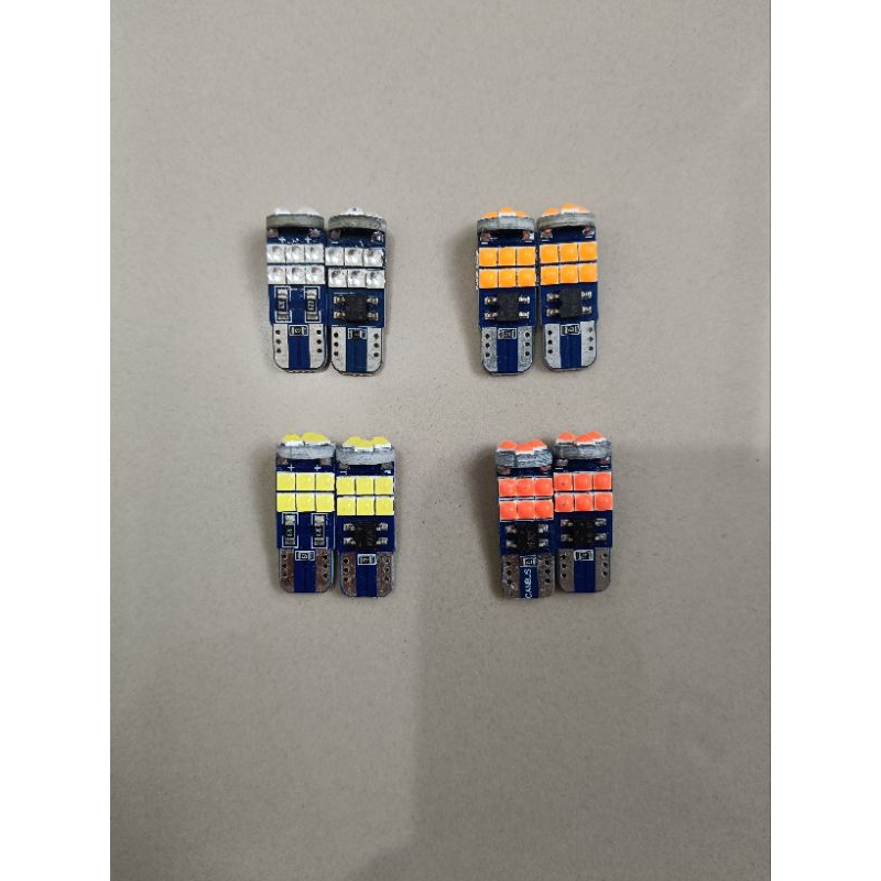 sepasang isi 2pc Lampu T10 Sein Dajjal mini 18 mata LED t10 cucuk dajal tancap motor sen sein senja 