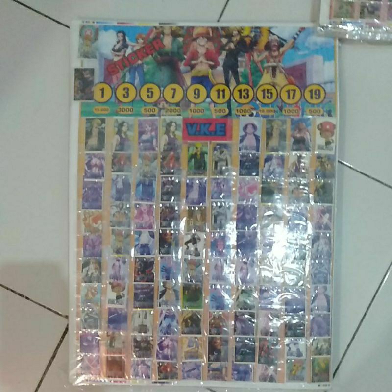 

PERSAMAAN STIKER KARTUN CAMPUR 1 LEMBAR ISI 100 STIKER