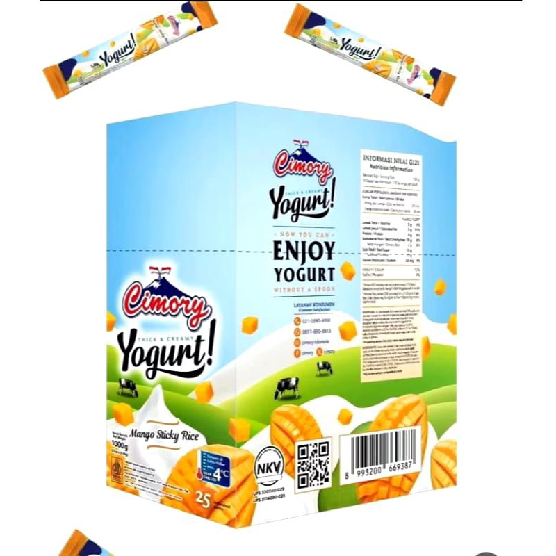 

Cimory stick isi 25 pcs rendah gula 40gr