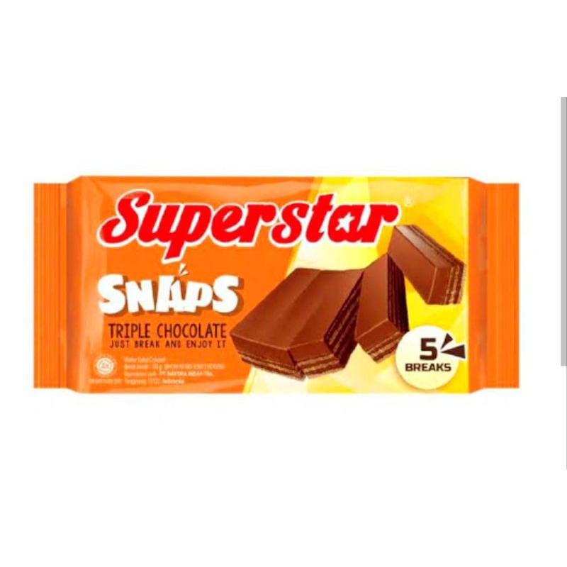 

Superstar Snaps Wafer isi 5 breaks 28gr 1 bungkus