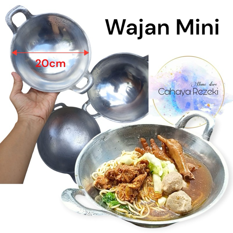 Wajan Kuali Mini Seblak Wajan Mie Ayam Ceker Ceplok Telur / Kuali Mini Aluminium Cor