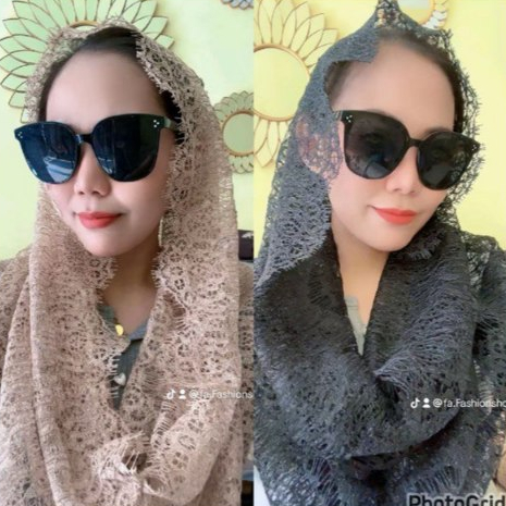 Hijab Instan Renda Brokat Viral