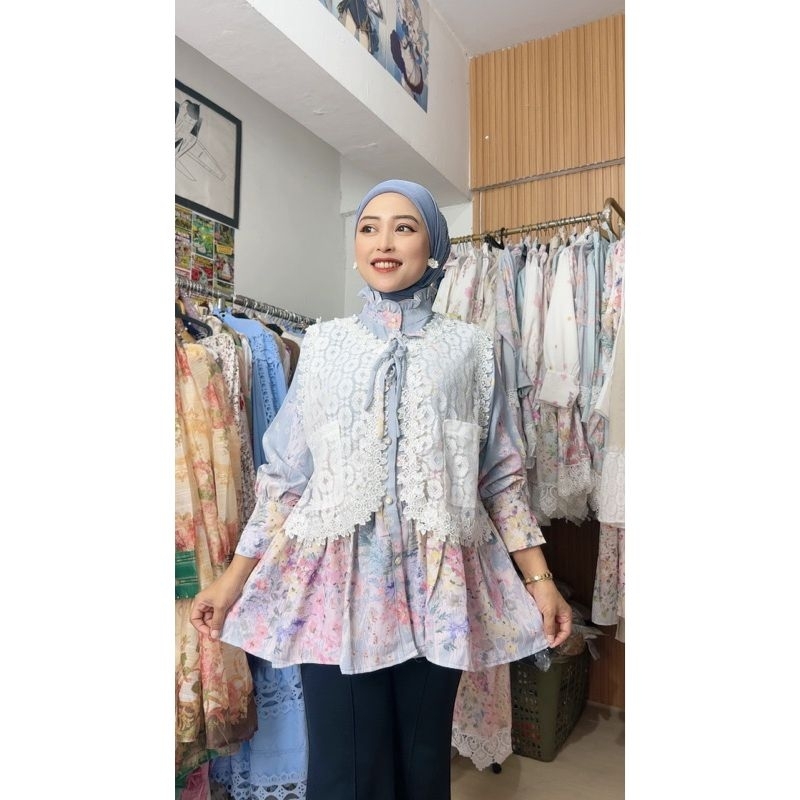 Atasan Rompi Renda Meijiwang
