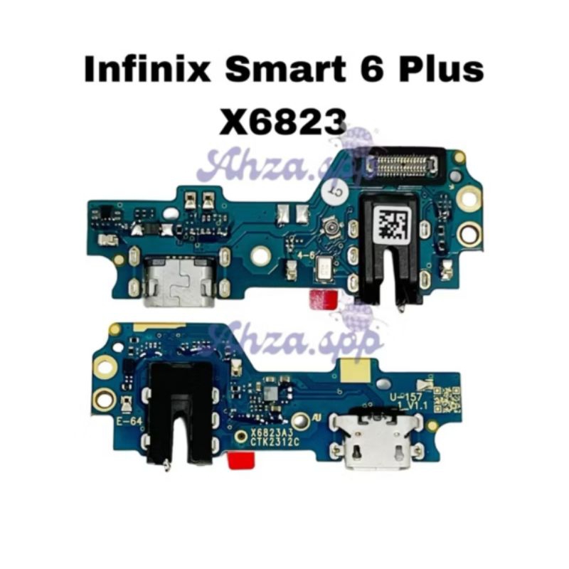 Flexible konektor cas papan cas connector charger infinix smart 6 plus + ic original
