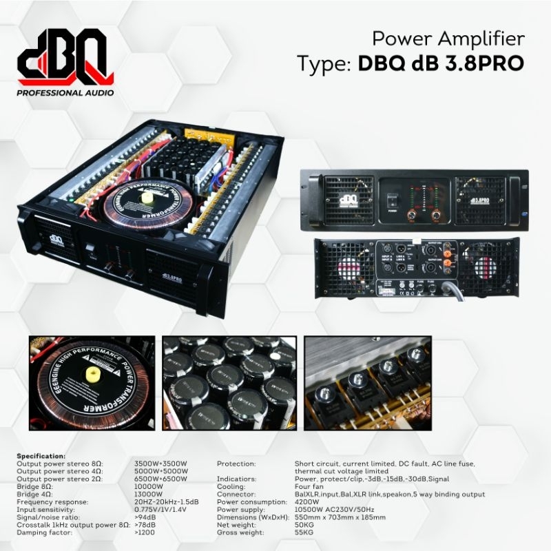 Power Amplifier dBQ dB-3.8 Pro