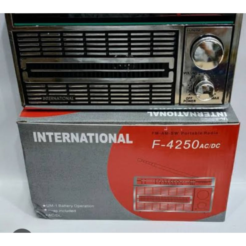 Radio Internasional Mini FM AM SW Portable  / RADIO Jadul F-4250