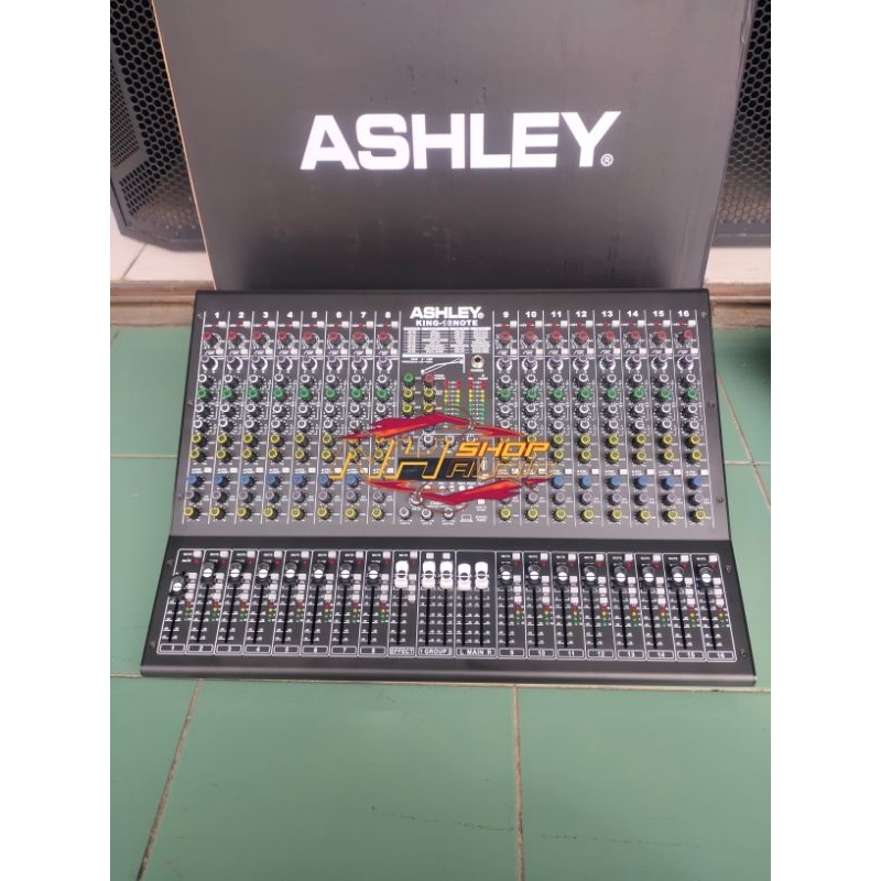 Mixer Audio Ashley King16 King 16 Note Original 16 Chanel Plus Compressor USB Bluetooth Efek 199 DSP