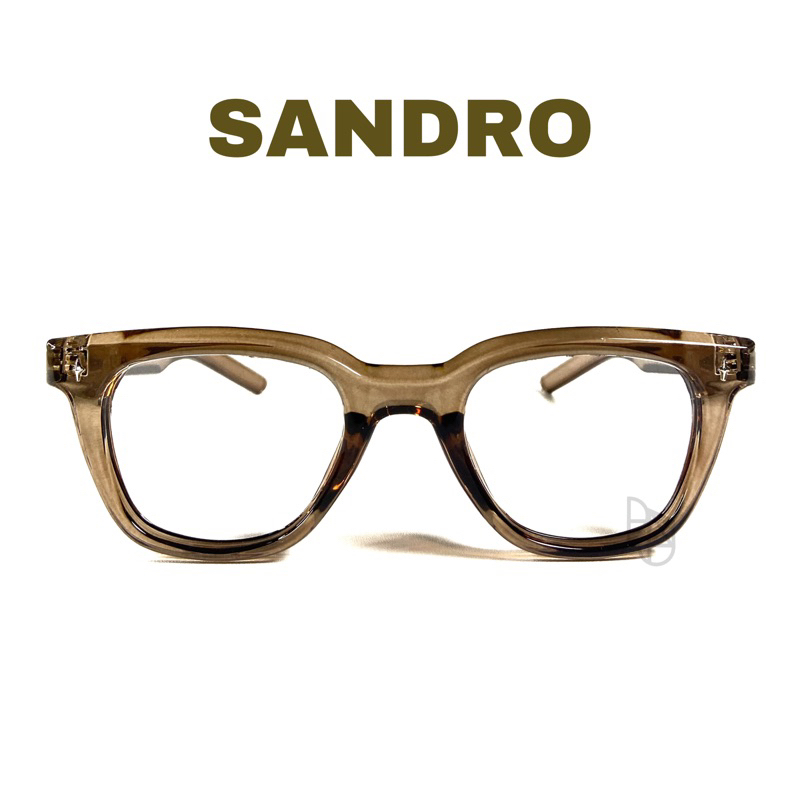 Frame Kacamata Sandro - Semi kotak, Frame Tebal