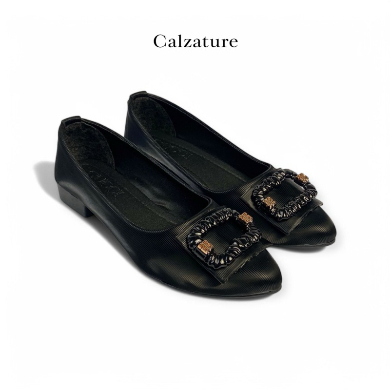 Calzature - Sepatu Kerja Wanita Hak Chunky 3cm Flat Shoes 005
