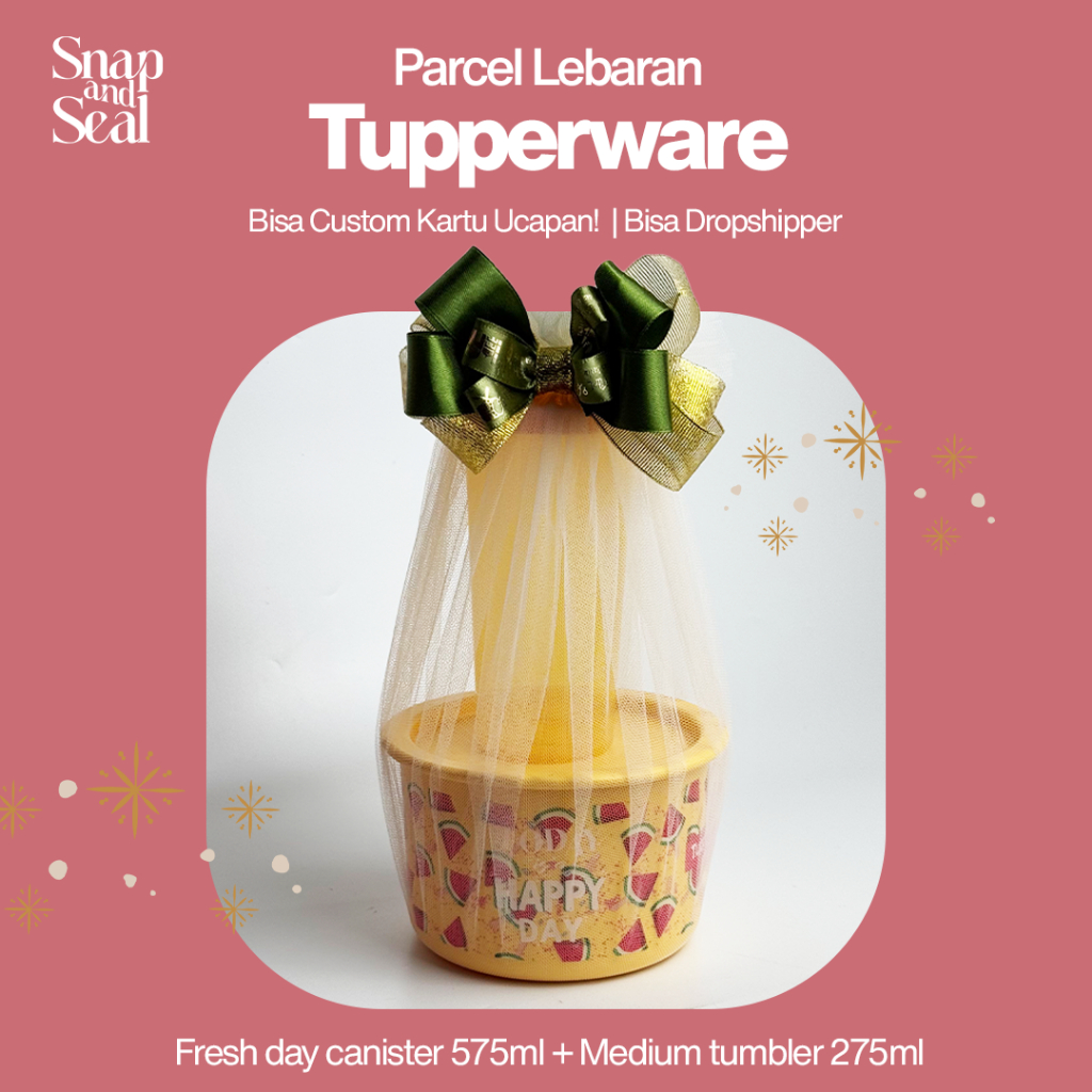 

PARCEL HAMPERS LEBARAN TUPPERWARE (TOPLES FRESH DAY CANISTER + MEDIUM TUMBLER)