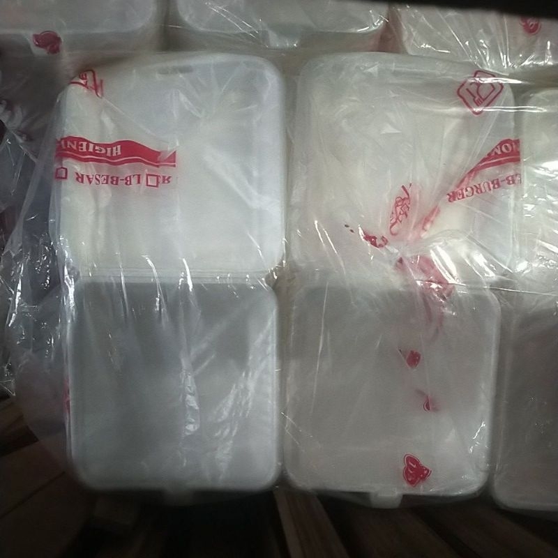 1 ball isi 100 PC kotak makan gabus besar/ stelofom / kotak nasi