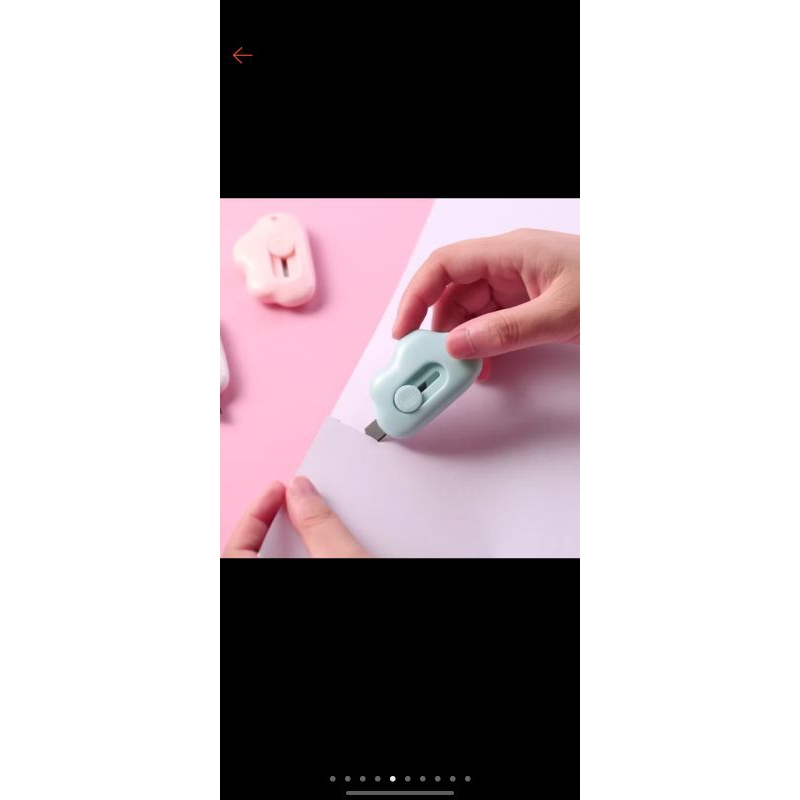 

0Pisau Cutter Mini Lucu Warna Warni Bentuk Awan & Dolphin / Silet Gagang Perlengkapan ATK
