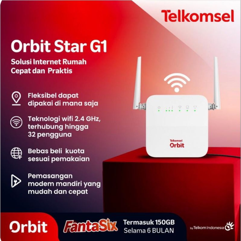 [Baru/Termurah] Telkomsel Orbit Star G1 (Siap Pakai)