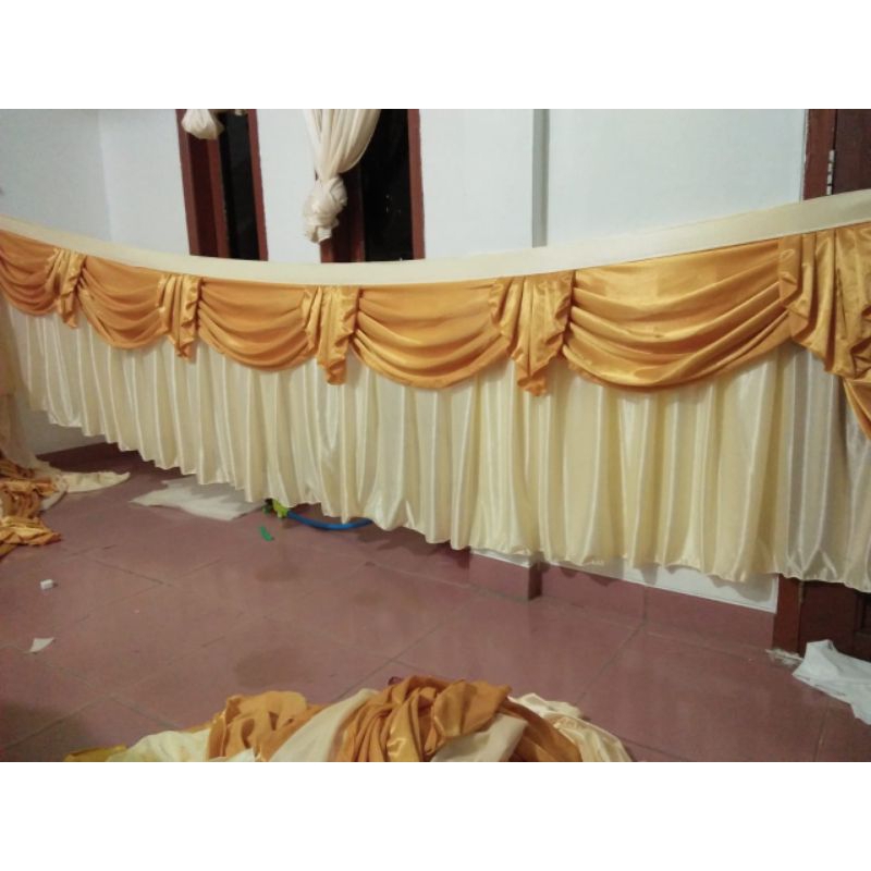 skirting meja panjang 7 meter tinggi 75cm || rok meja