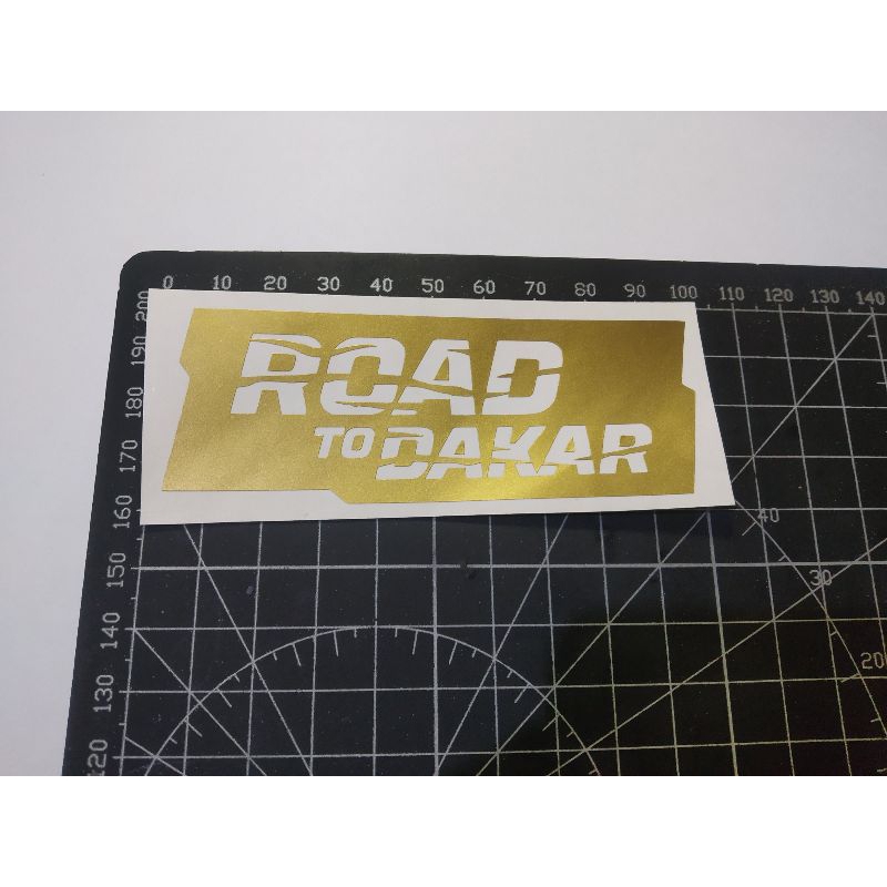 

stiker cutting road to dakar