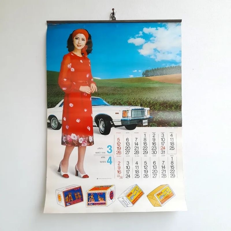 

kalender jadul 1978 vintage antik lawas