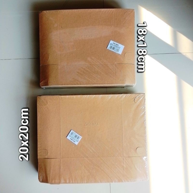 

Dus Lunch Box Delima | 18×18 | 20×20 | Motif Kraft ( Pak 50 pcs ) [ Original ]