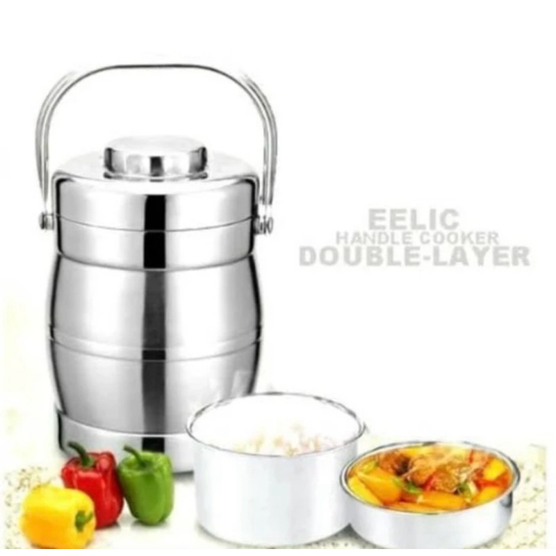 Rantang Tunggal Stainless • Handpan Bekal Rantang