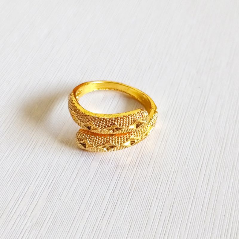 cincin fashion jewelry perhiasan fashion gold 24k