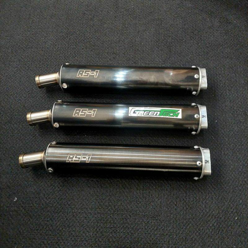 SILINCER NINJA RS1 BLACK CROOM MONCONG STAINLESS