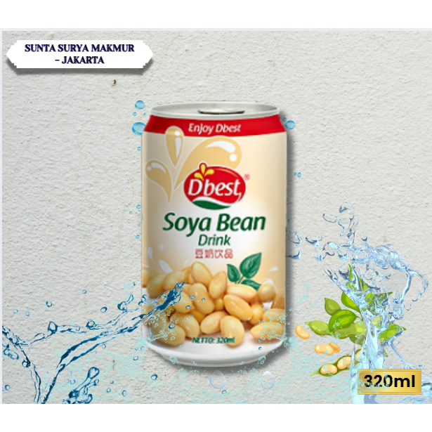 

Minuman Kaleng D'Best Soya Bean 320 Ml