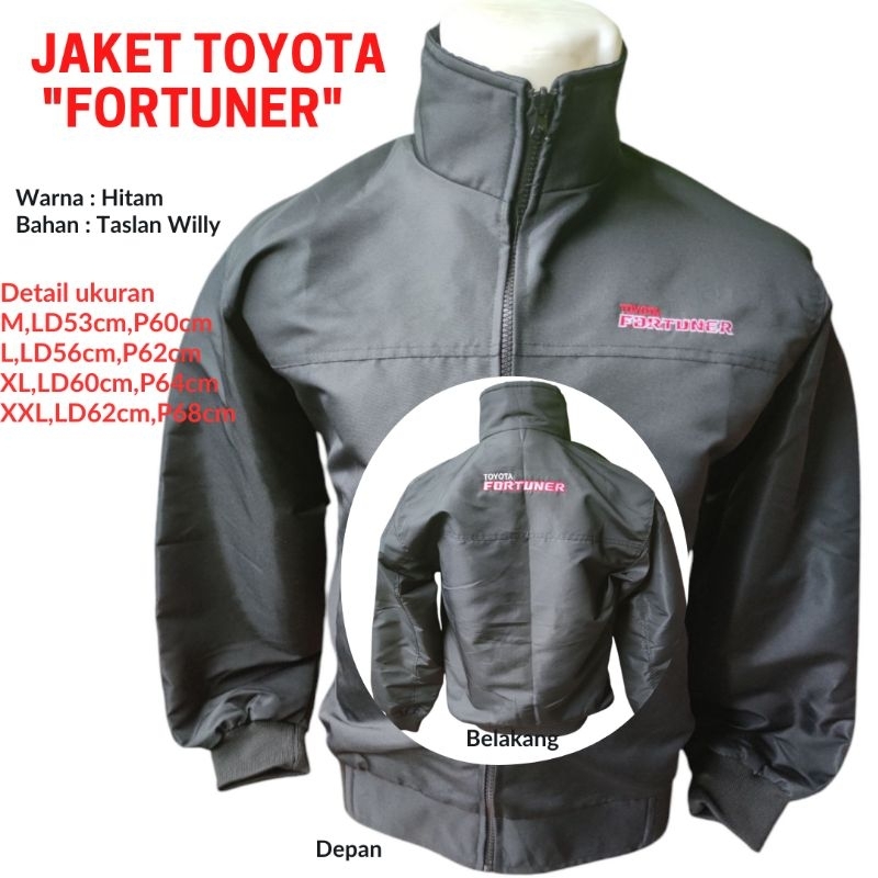 JAKET BOMBER TOYOTA FORTUNER