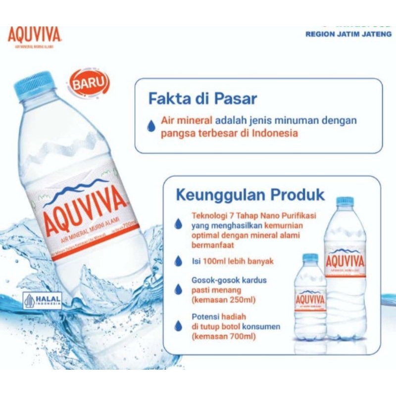 

AQUVIVA AIR MINERAL 250 ML & 700 ML (Bisa Kirim ke Luar Kota )