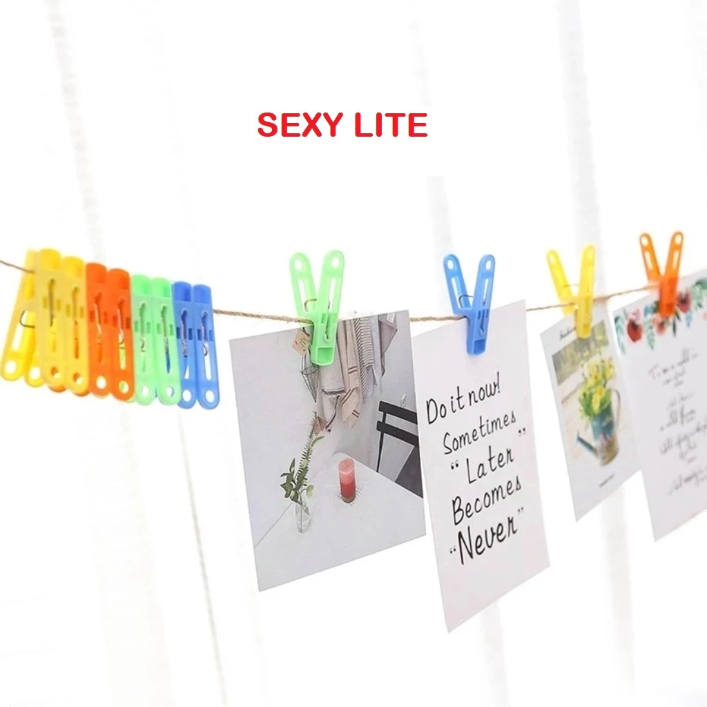 JEPIT JEMURAN 20PCS BUKAN 1 PCS Jepitan Baju Holder Plastik Warna Cucian Rumah Tangga Laundry Loundr