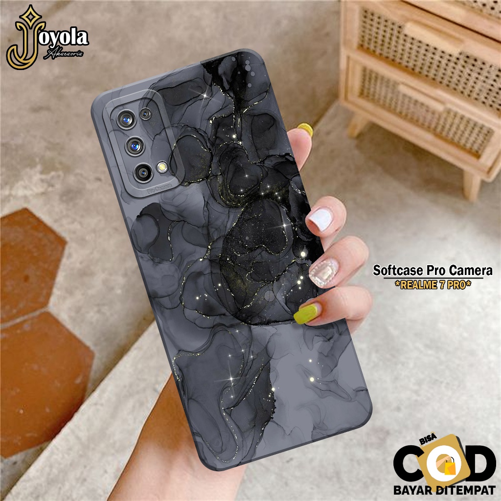 JOYOLA Case REALME 7 PRO - Fashion Case Abstrak - Softcase REALME 7 PRO - Pro Camera - Casing REALME