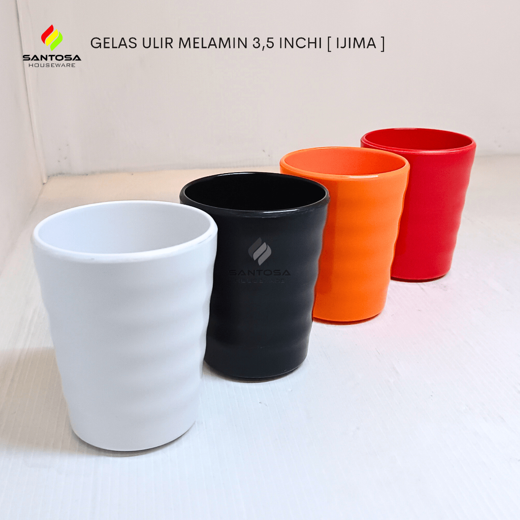 Gelas Ulir Melamin 3,5 Inchi CBG035 [ Ijima ]