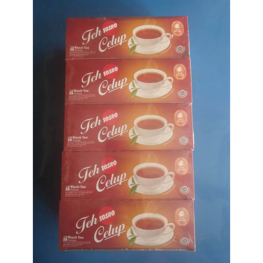 

( Perpack isi 10 Box ) Teh Celup Sosro