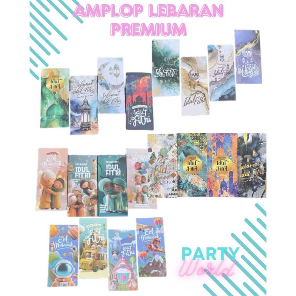 

10Pcs Amplop Lebaran Premium Amplop Lebaran Aesthetic Amplop THR Idul Fitri 2025