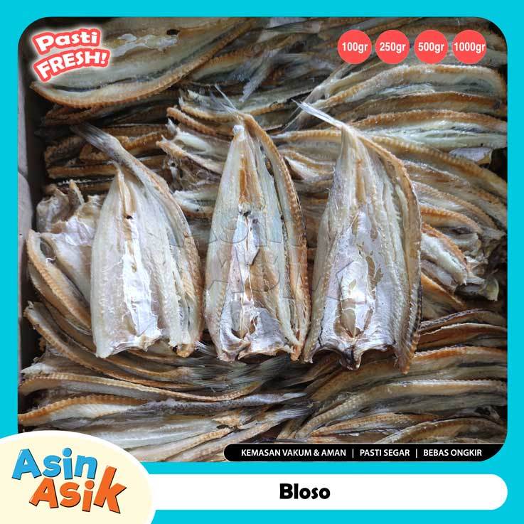 

Ikan Asin Kacang Bloso Belah Premium Kualitas Super Segar Fresh