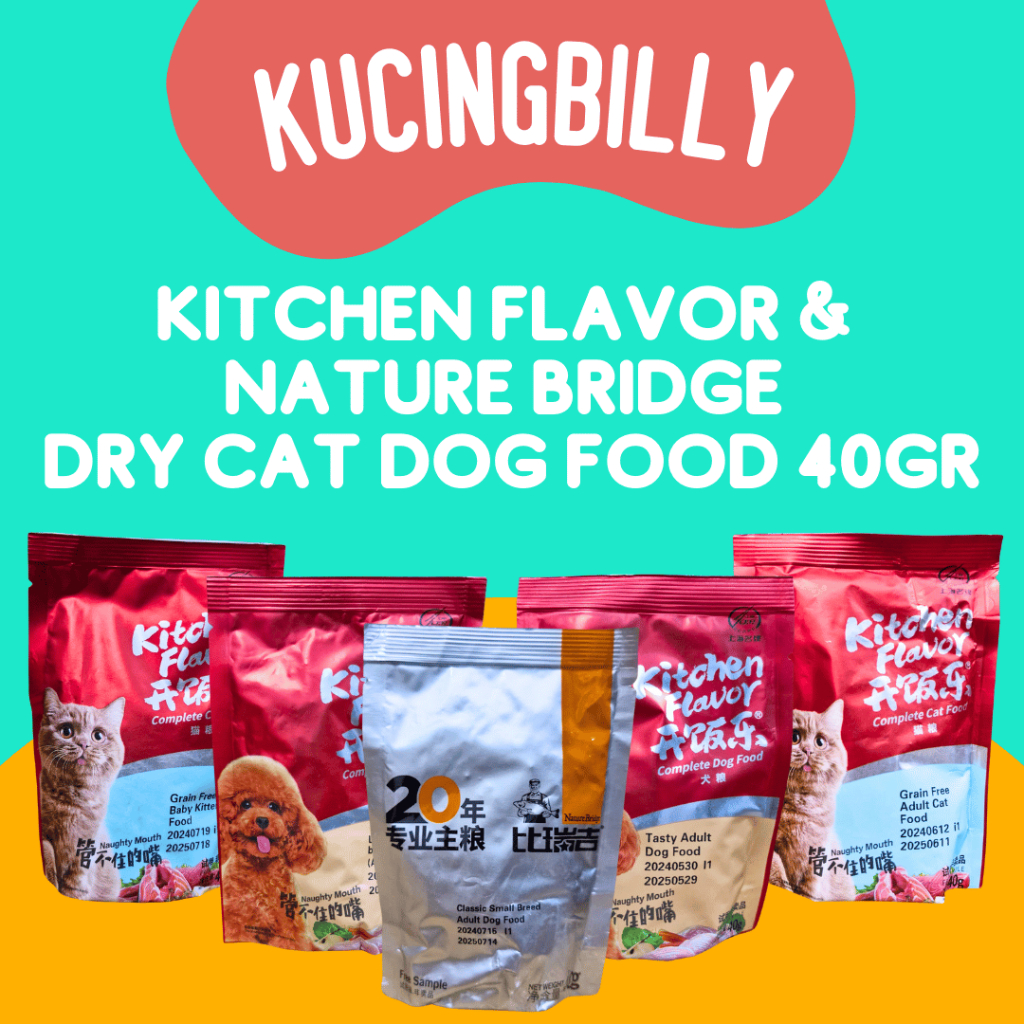KF NB dry cat dog food 40gr makanan kucing anjing
