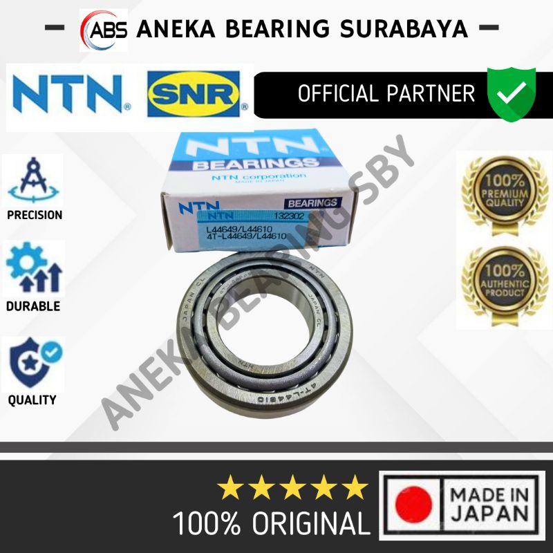 BEARING 44649/10 NTN ASLI JAPAN RODA DEPAN DALAM KIJANG KF10 L44649