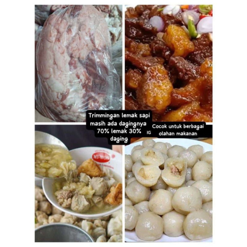 

Frozen 1kg Koyor Sapi cocok untuk sate dan oseng, Ready Stock Delivery Jogja