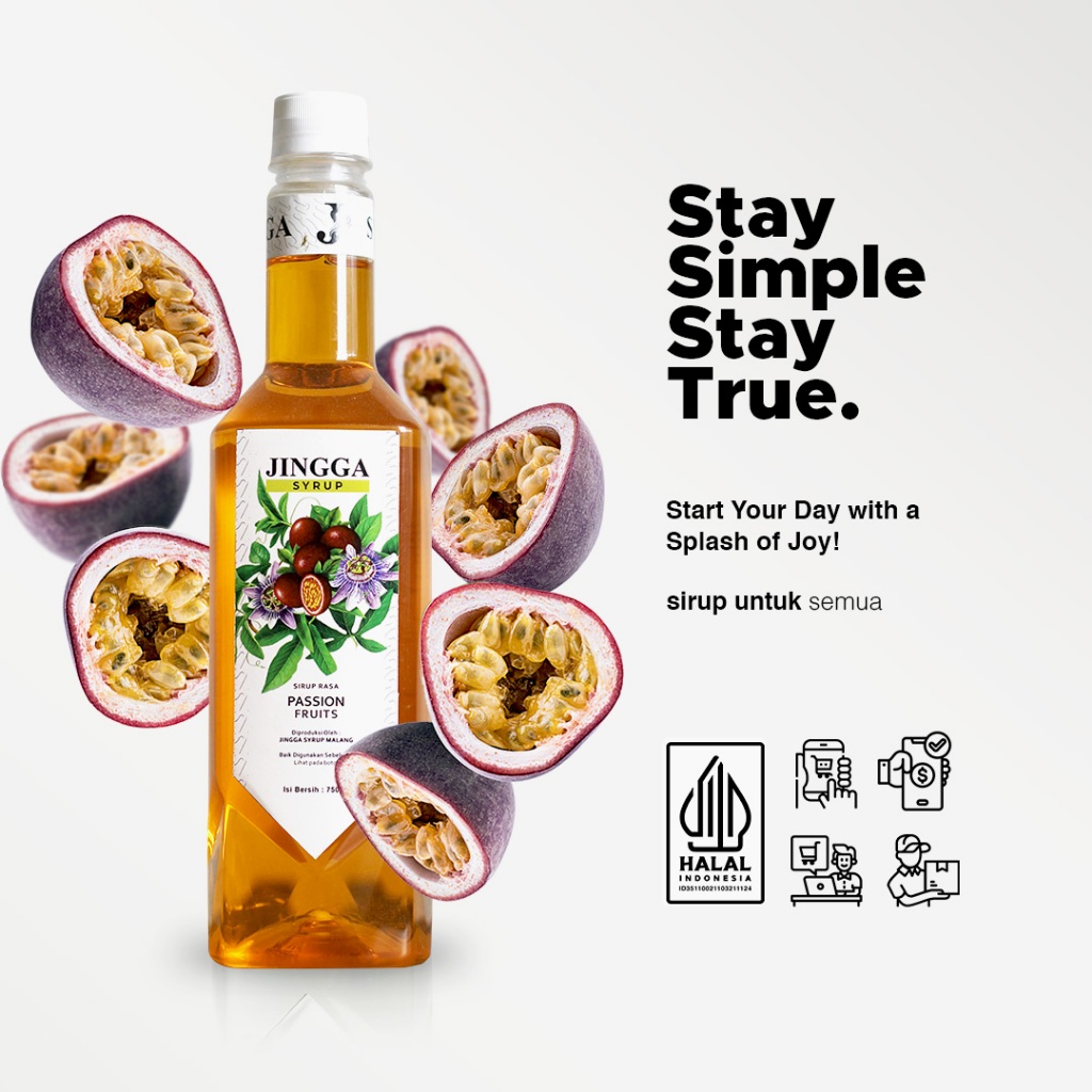 

JINGGA Passion Fruit Syrup 750 ml - Sirup Flavor Markisa Untuk Coffee Mocktail Cocktail