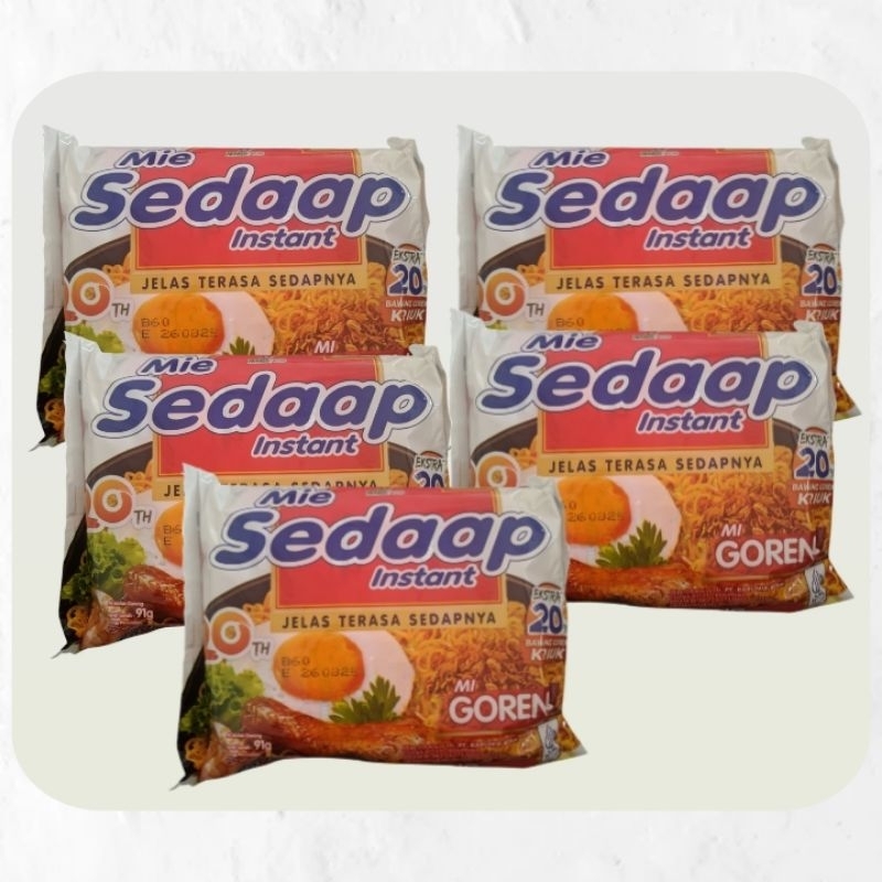 

Mie Sedaap Mi Goreng 91gr / Mi Sedap Instant Goreng Halal / Makanan Instan enak lezat gurih dan bergizi | Sembako Murah Rezeki