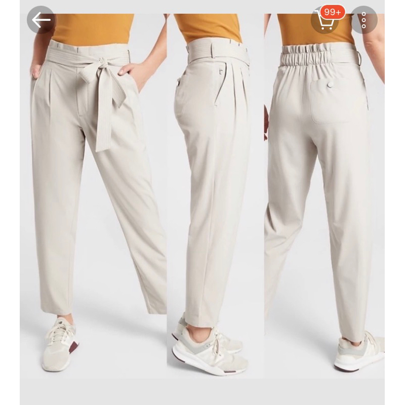 [PRELOVED] SEVENTEEN APPAREL ATHLETA SKYLINE PANTS/ TRASHBAG PANTS/ RIBBON PANTS