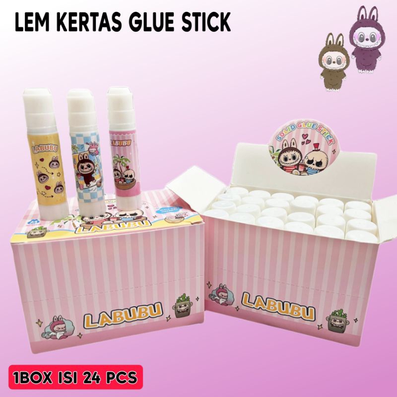 

[1 BOX] Lem Kertas Glue Stick Isi 24 Pcs/Lem Kertas Anak/Lem Kertas Murah/Lem Kertas Glue