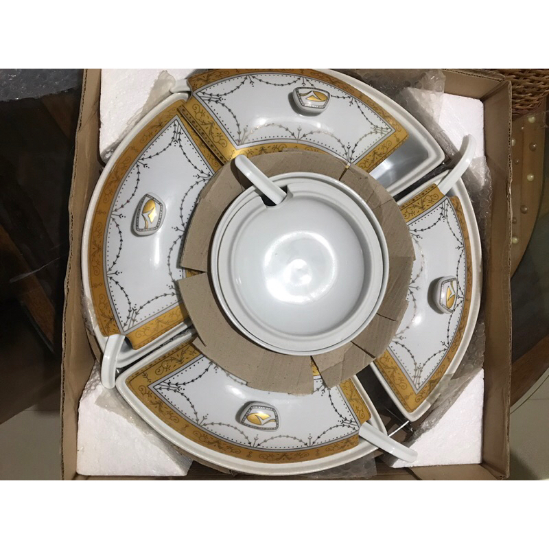 Vicenza set prasmanan B472 motif padi