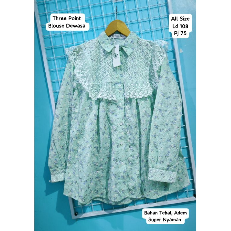 Blouse Wanita Dewasa Original Brand Three Point