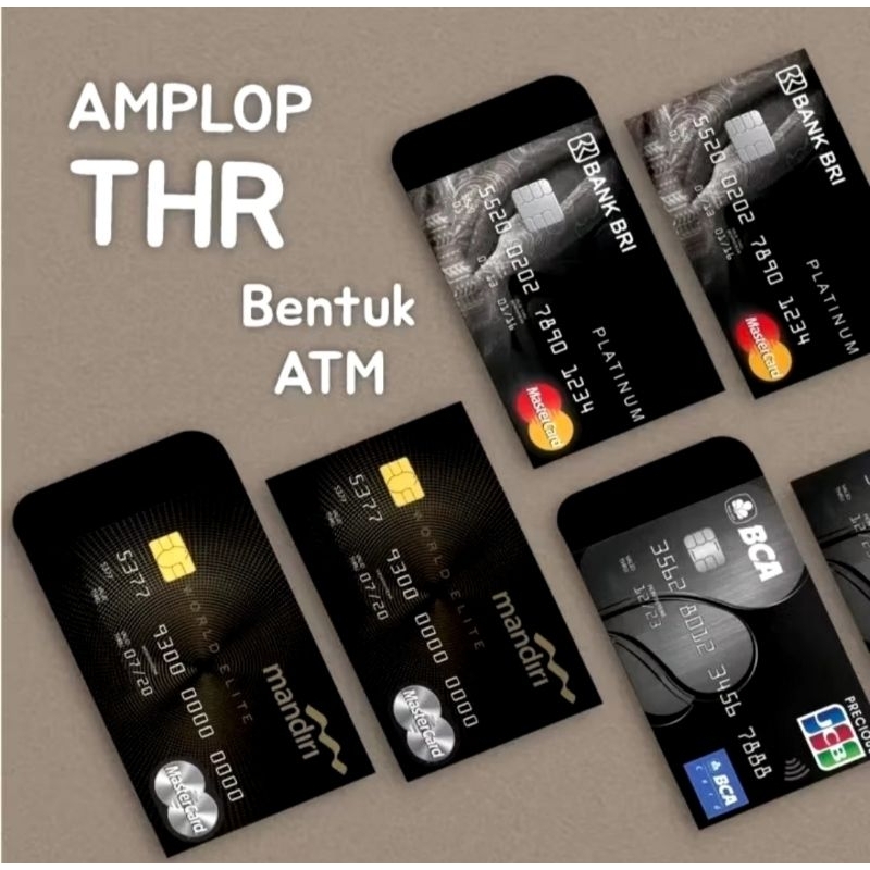 

10LEMBAR AMPLOP/ANGPAO LEBARAN MOTIP Atm