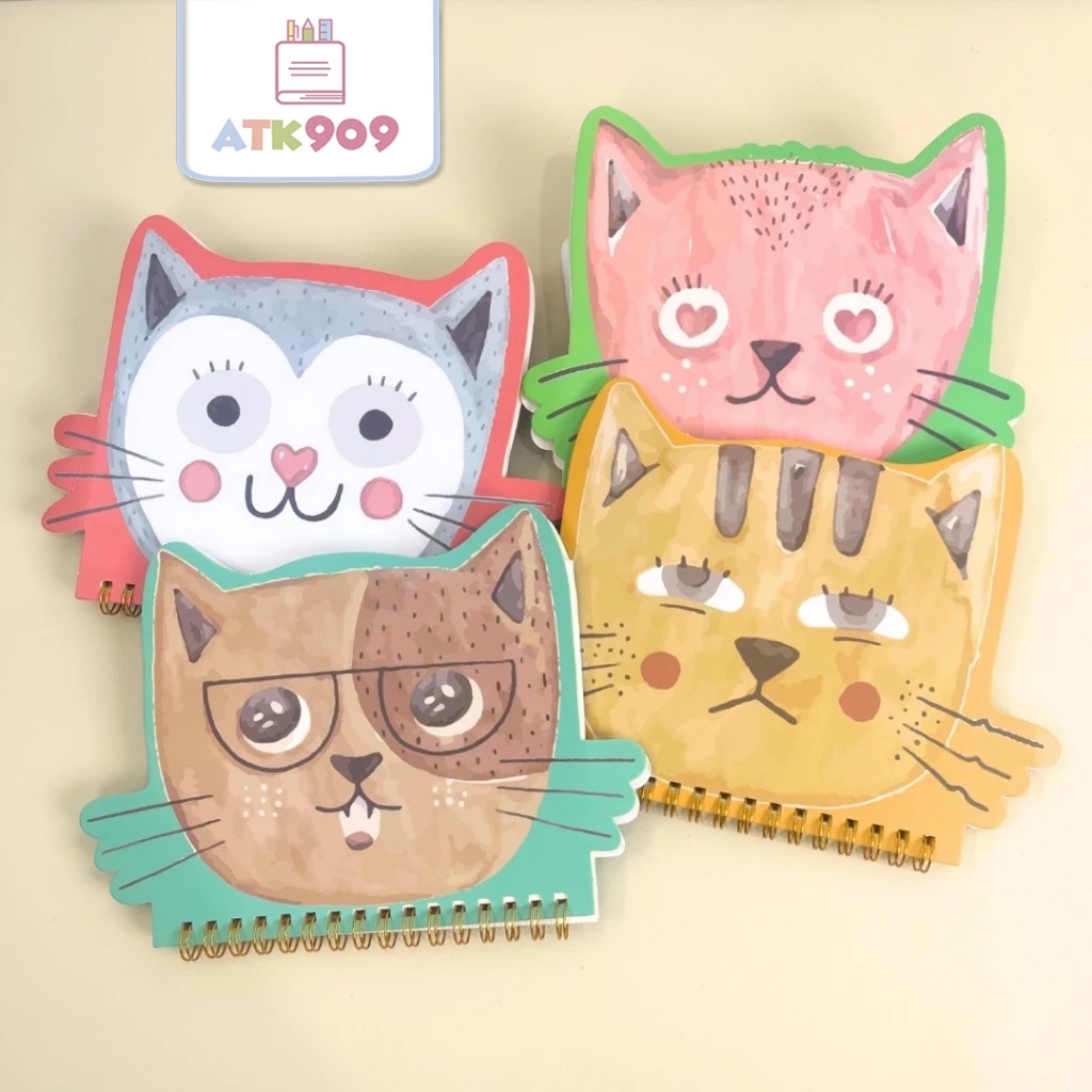 

ATK909 CAT Unicorn Medium Notebook Notebook Kecil Notebook Murah Buku Catatan Memopad Spiral Notes