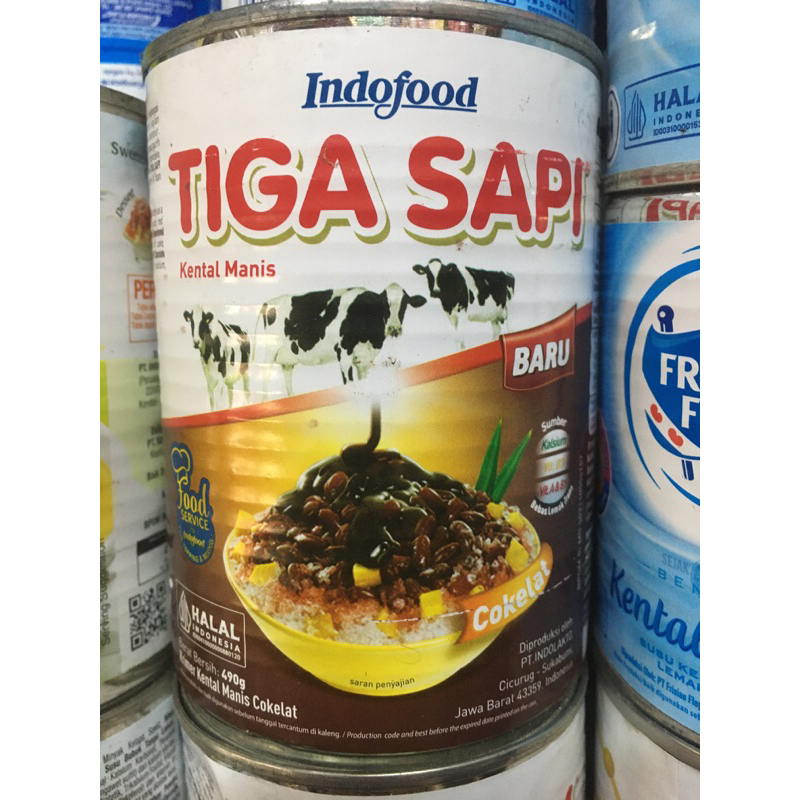 

Susu Kental Manis Indofood TIGA SAPI Cokelat 490g