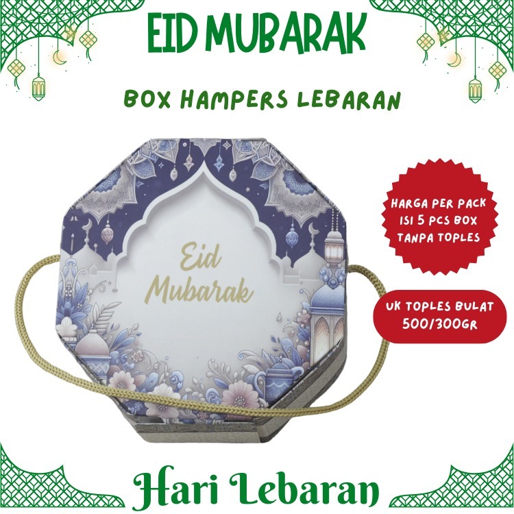 

Kotak Kemasan Toples Bulat 500gr isi 1 Toples, Box Kue Kering Lebaran, Kotak Packaging Lebaran