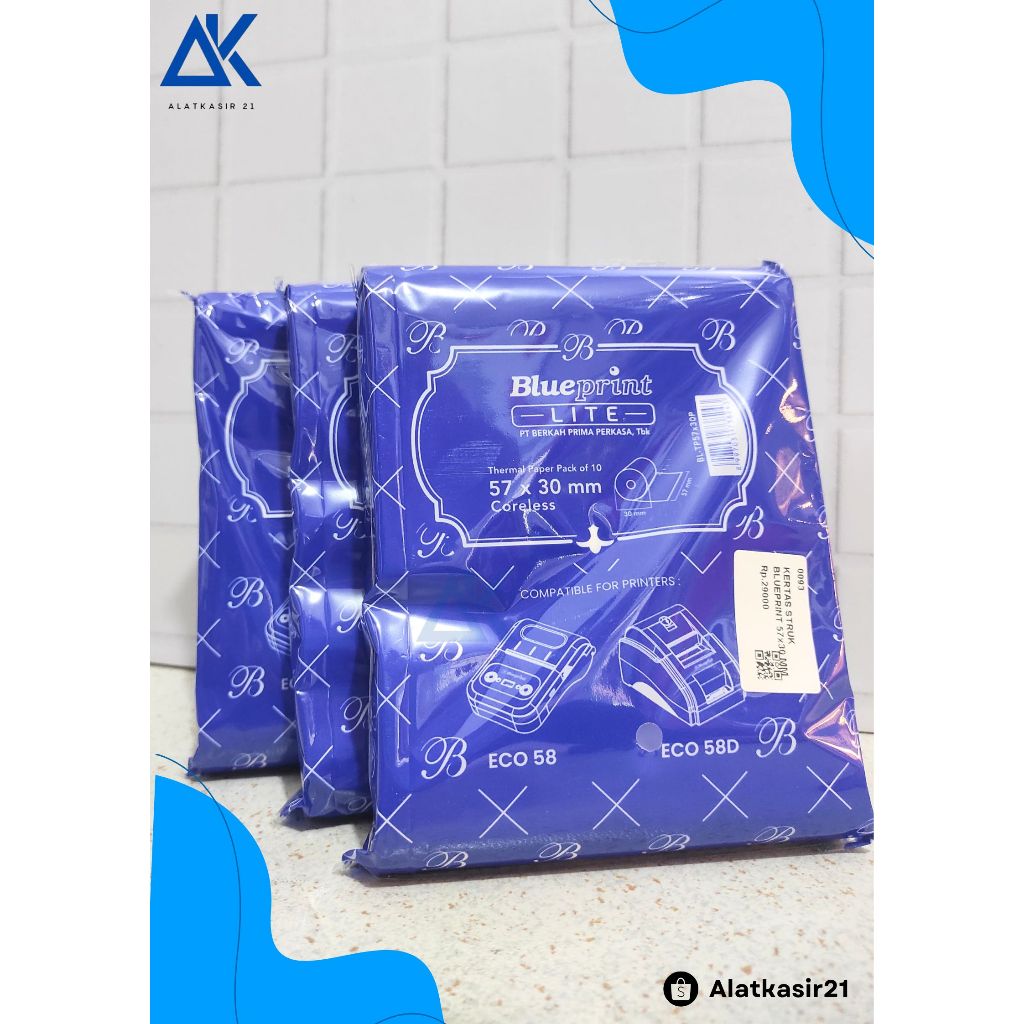 

KERTAS STRUK (1 PAK) BLUEPRINT EDC 57/58x30 MM