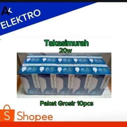 paket 10pc lampu led takasimurah 20w/lampu murah 20w takasimurah