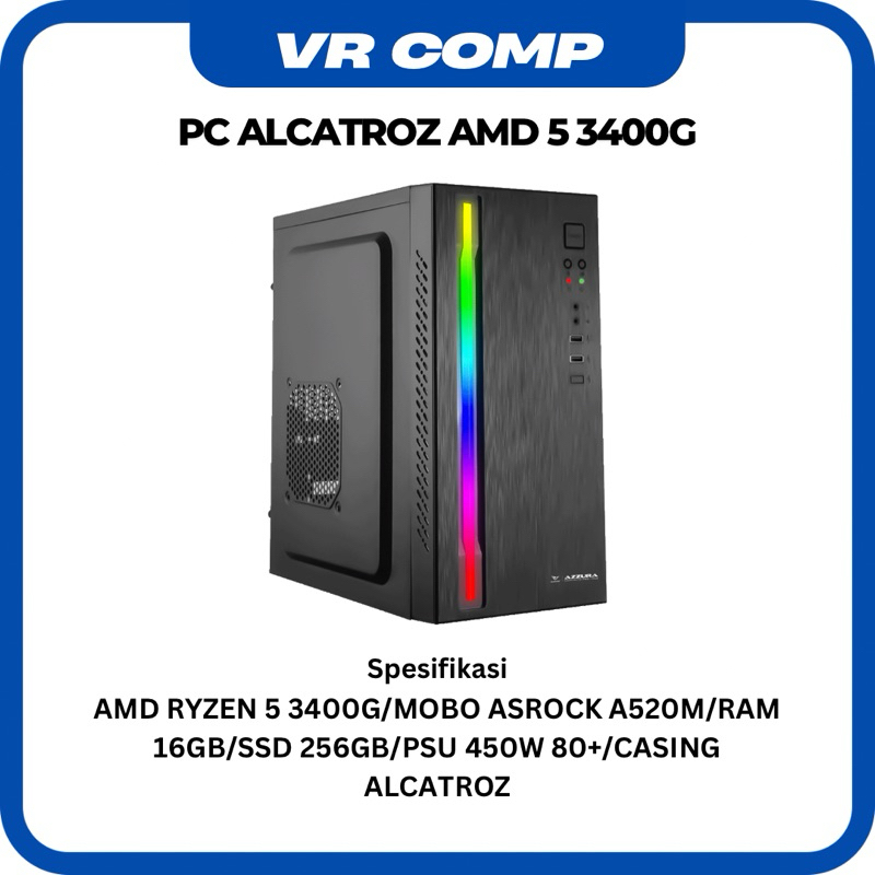 PC RAKITAN CUSTUM RYZEN 5 3400G/16gb/256gb